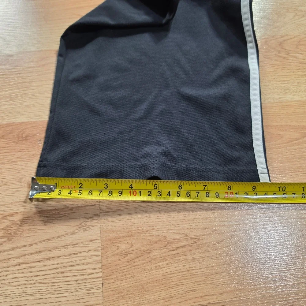 Vintage Adidas Track Pants Men XL Black 3-Stripe Athletic Baggy Straight Leg Y2k